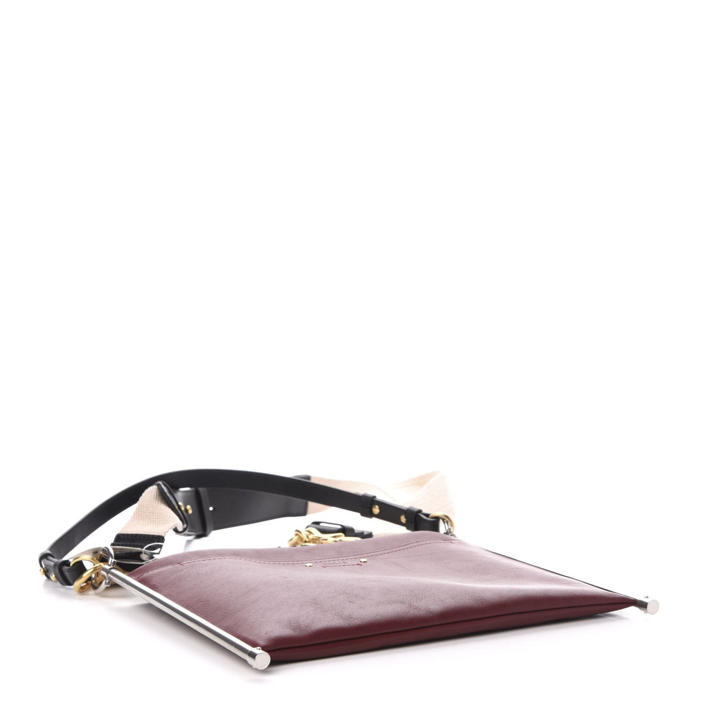 Smooth Calfskin Medium Roy Clutch Plum Purple