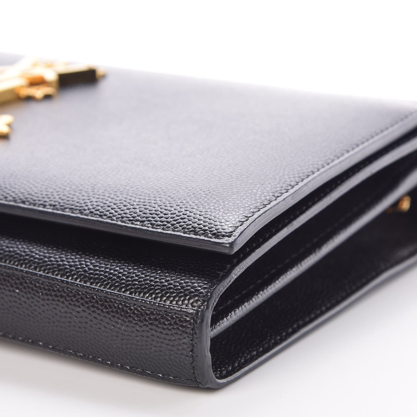 Grain De Poudre Star Studded Monogram Wallet on Chain Black