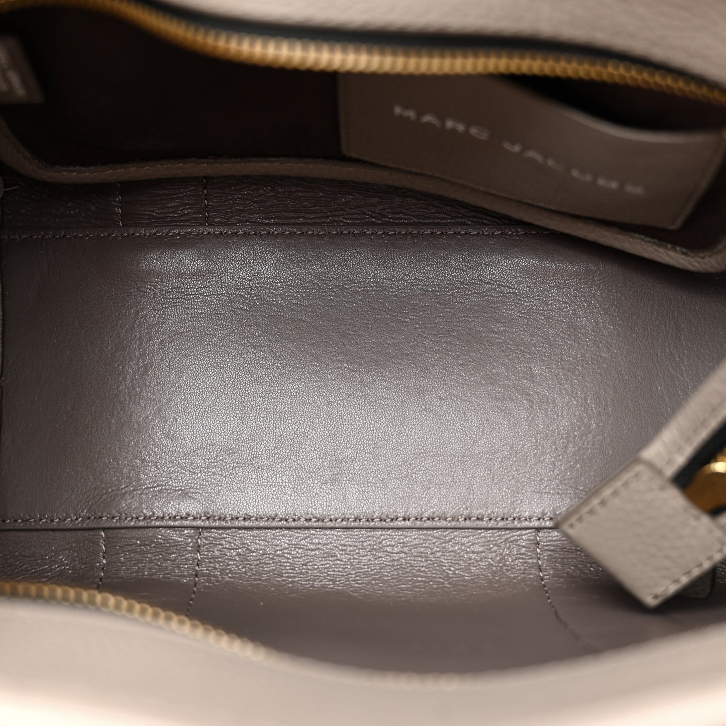 Grained Calfskin Small The Tote Bag Cement