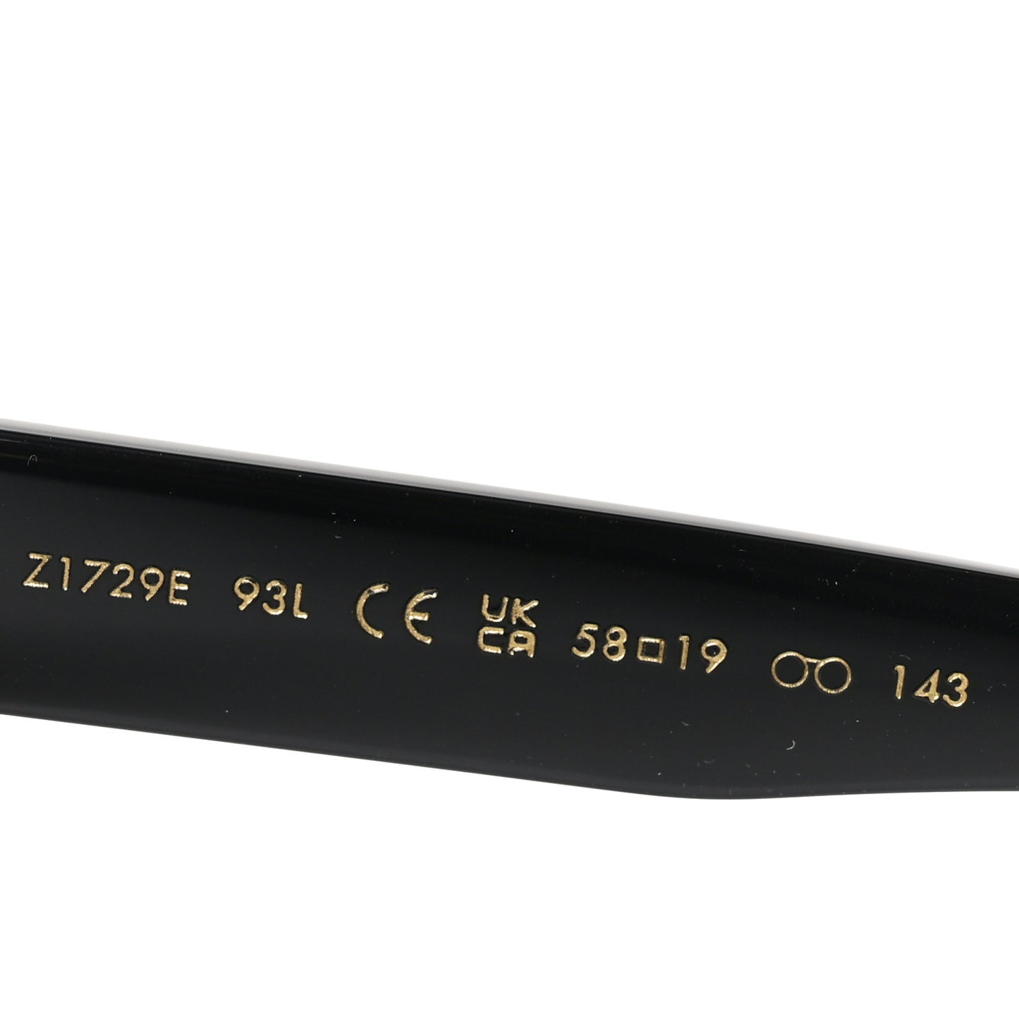 Acetate My Monogram Cat Eye Sunglasses Z1729E Black