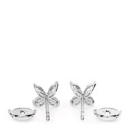 Tiffany Platinum Diamond .92ct Medium Victoria Earrings 3 of 4