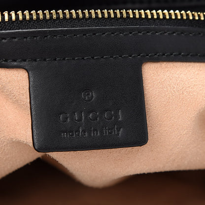 Gucci Soft GG Supreme Monogram Bees Small Crossbody Tote Beige Oro Black 7 of 10