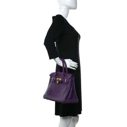 Hermes Togo BIRKIN 30 Crocus 2 of 21