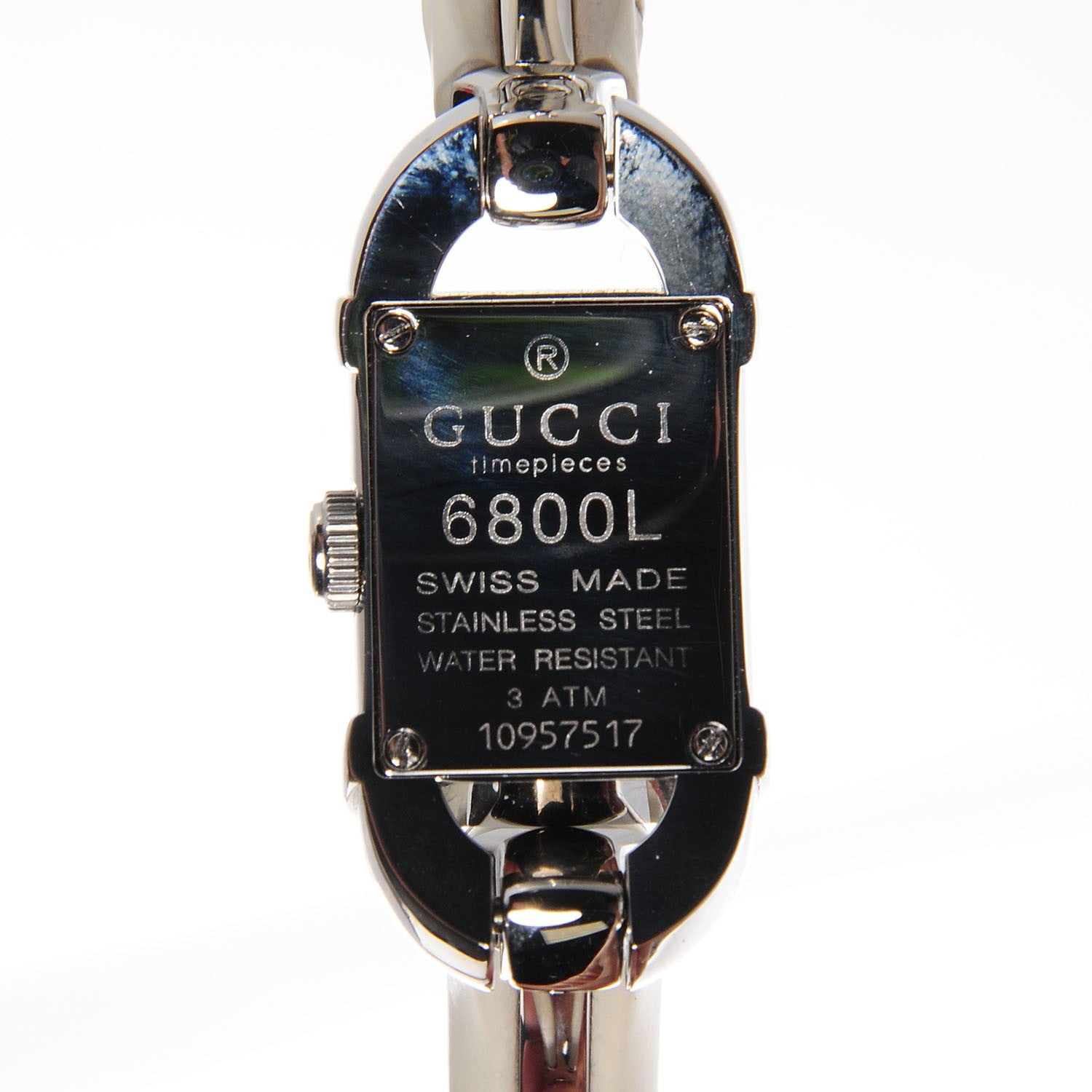 Gucci Stainless Steel Bamboo 16mm 6800L Quartz Watch 5 of 8