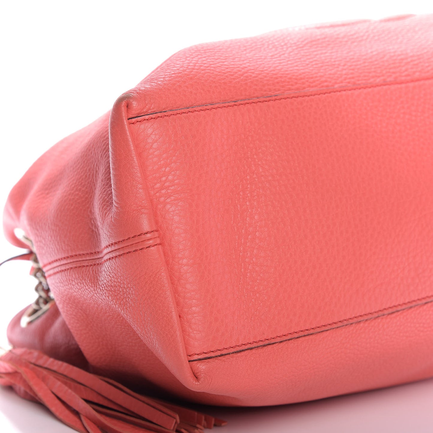 Pebbled Calfskin Medium Soho Chain Shoulder Bag Begonia Pink