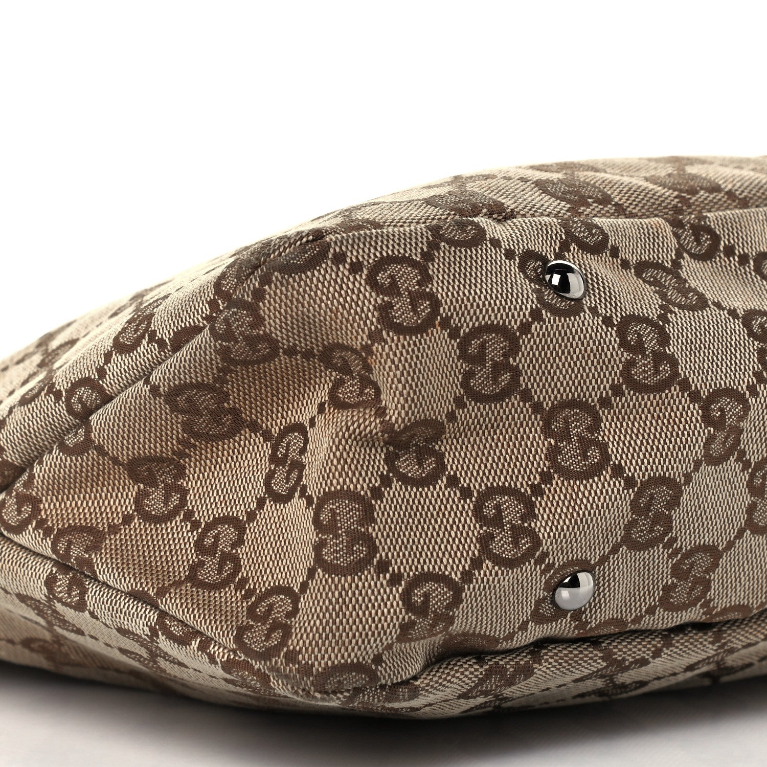 Gucci Monogram Canvas GG Shoulder Bag Brown 4 of 9
