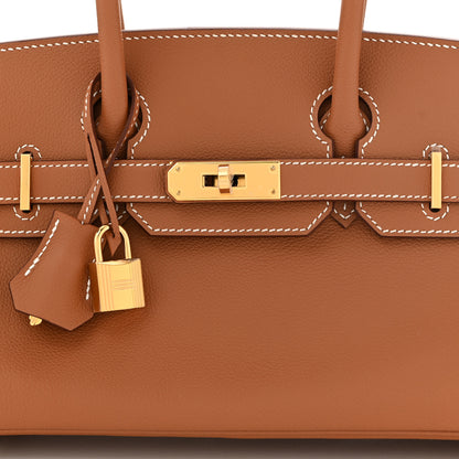 Hermes Evercolor Shoulder Birkin Light 29 Gold 8 of 11