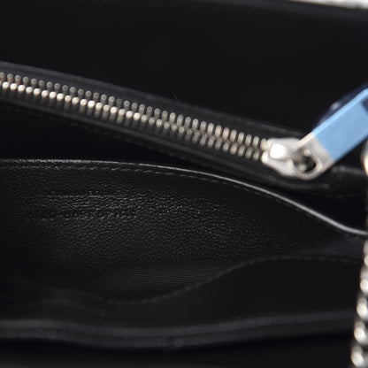 Saint Laurent Calfskin Y Quilted Monogram Small Loulou Chain Satchel Black 10 of 12