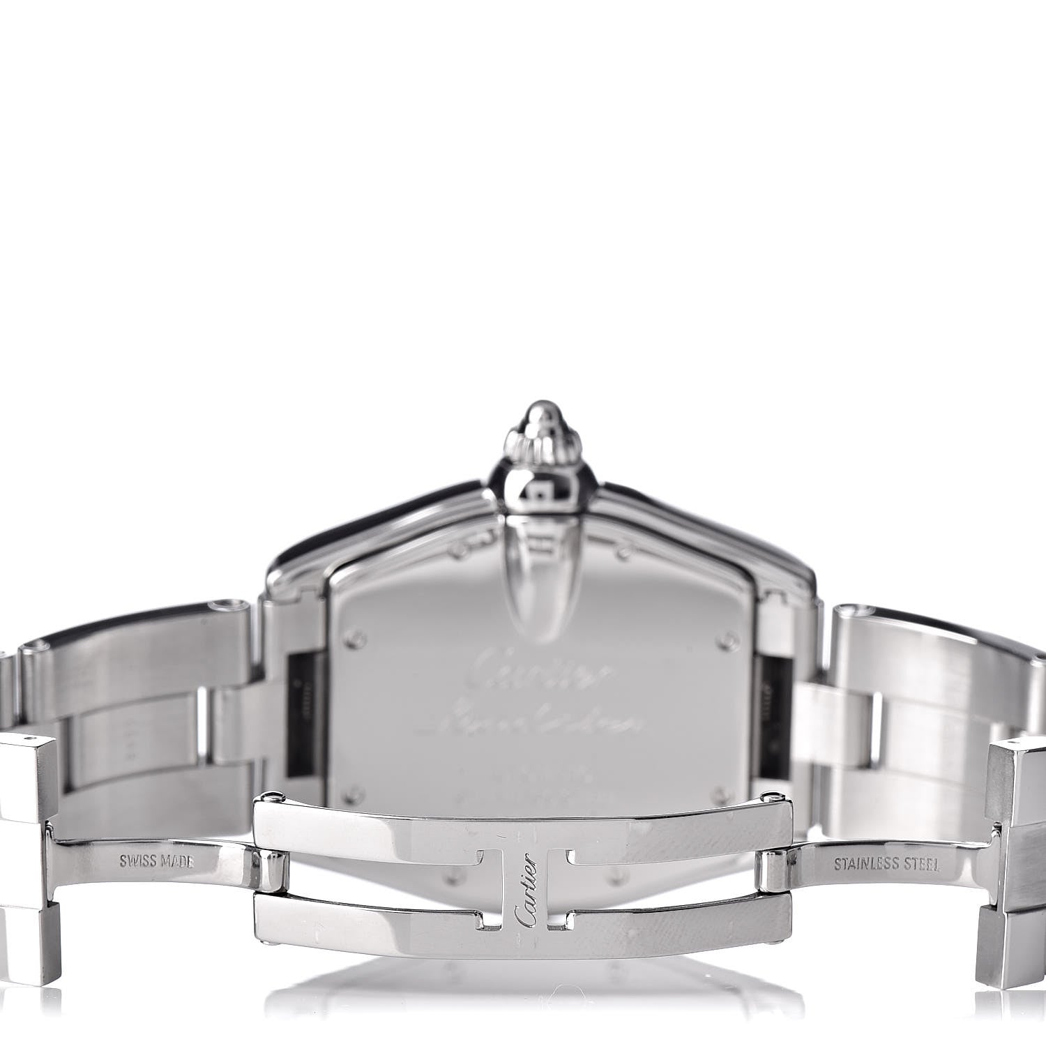Cartier Stainless Steel 37mm Roadster Automatic Watch Black 5 of 7