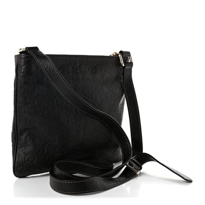 Gucci Guccissima Small Flat Messenger Bag Dark Brown 3 of 10