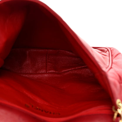 Chanel Lambskin Quilted CC Shoulder Bag Red 5 of 13
