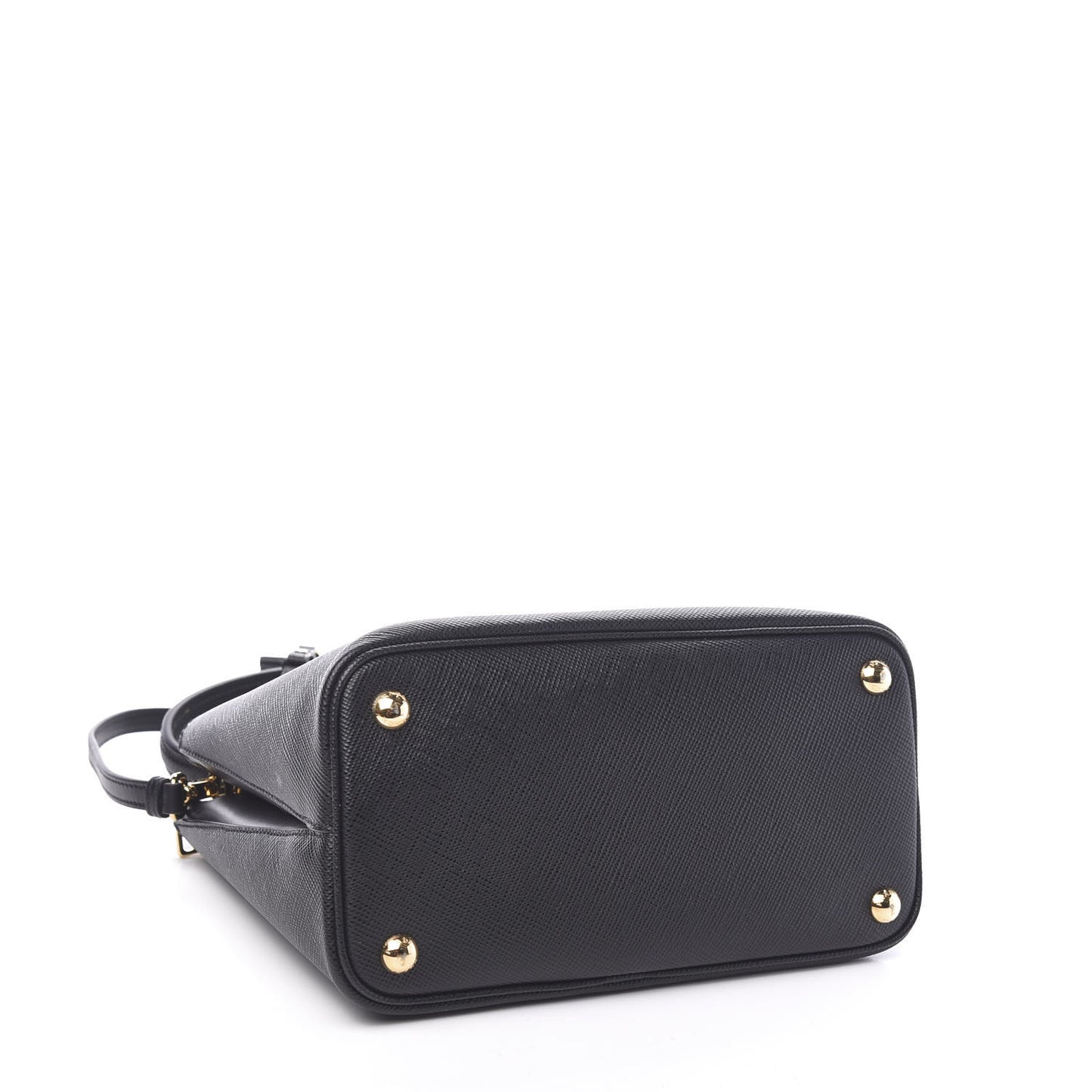 Saffiano Small Ingrid Top Handle Bag Black
