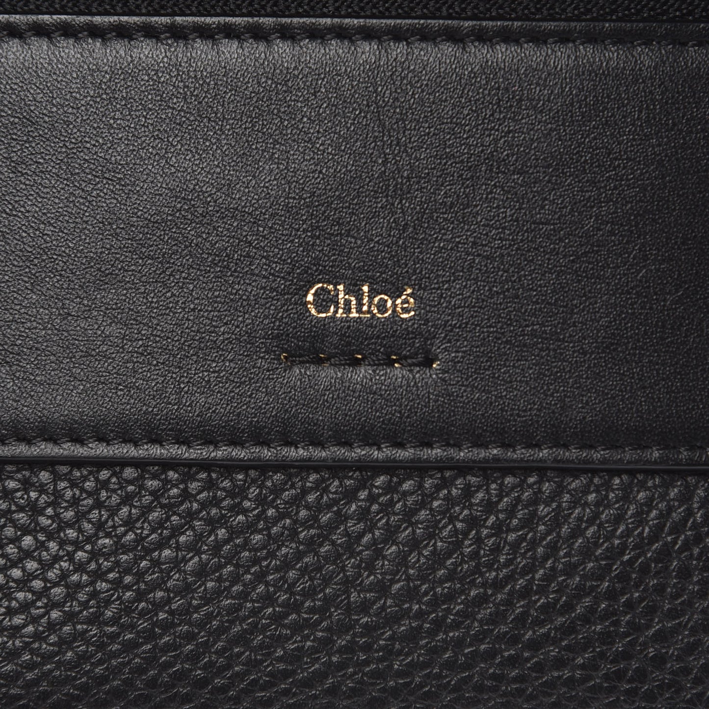 Grained Calfskin Drew Card Holder Black