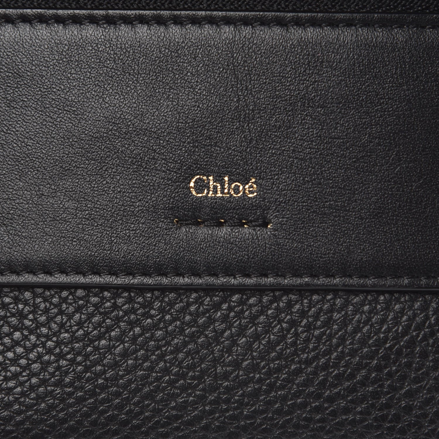 Chloe Grained Calfskin Drew Card Holder Black 6 of 9