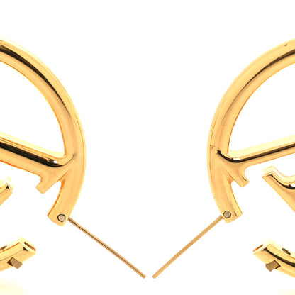 Louis Vuitton Metal Louise Hoop Earrings Gold 3 of 6