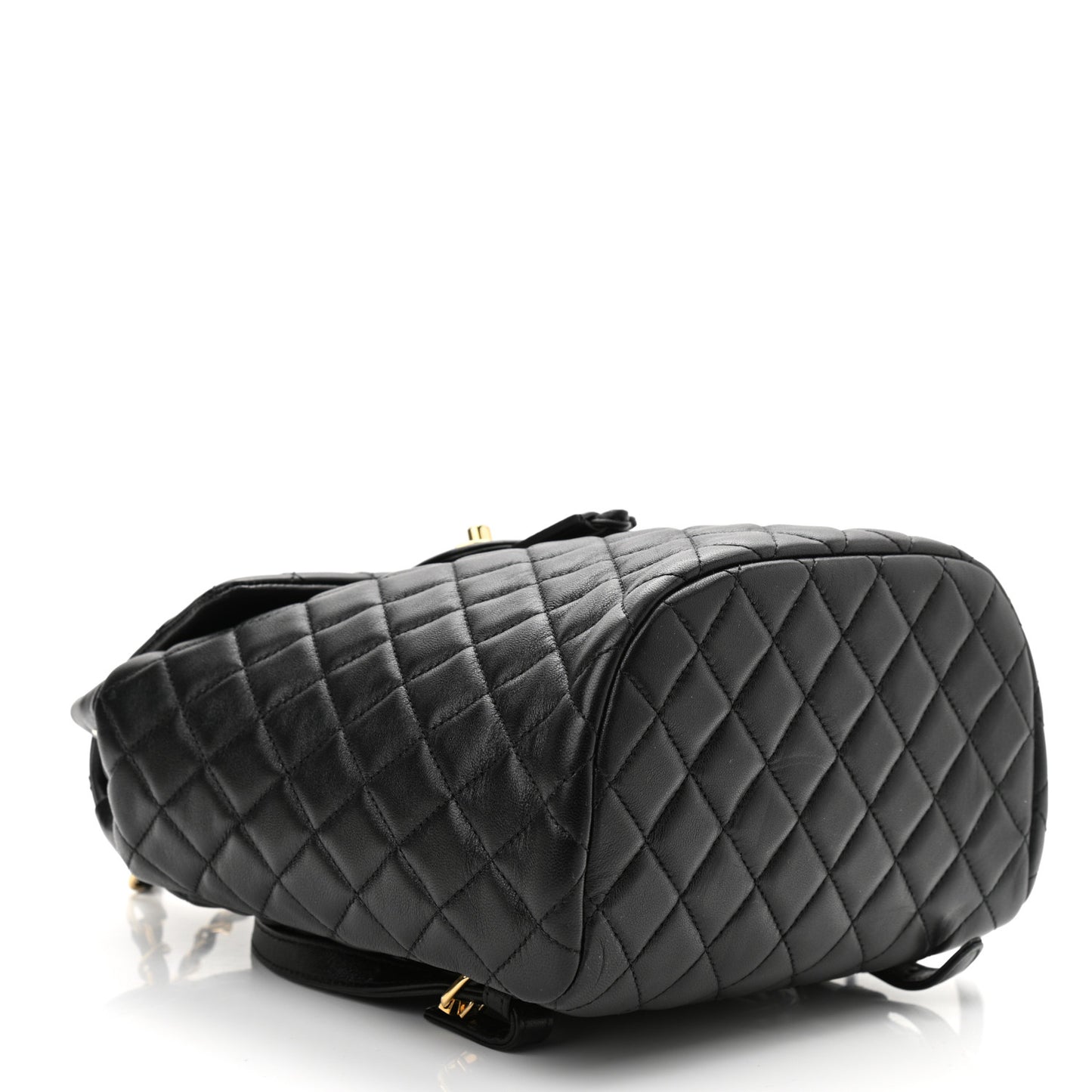 Lambskin Quilted Small Urban Spirit Backpack Black