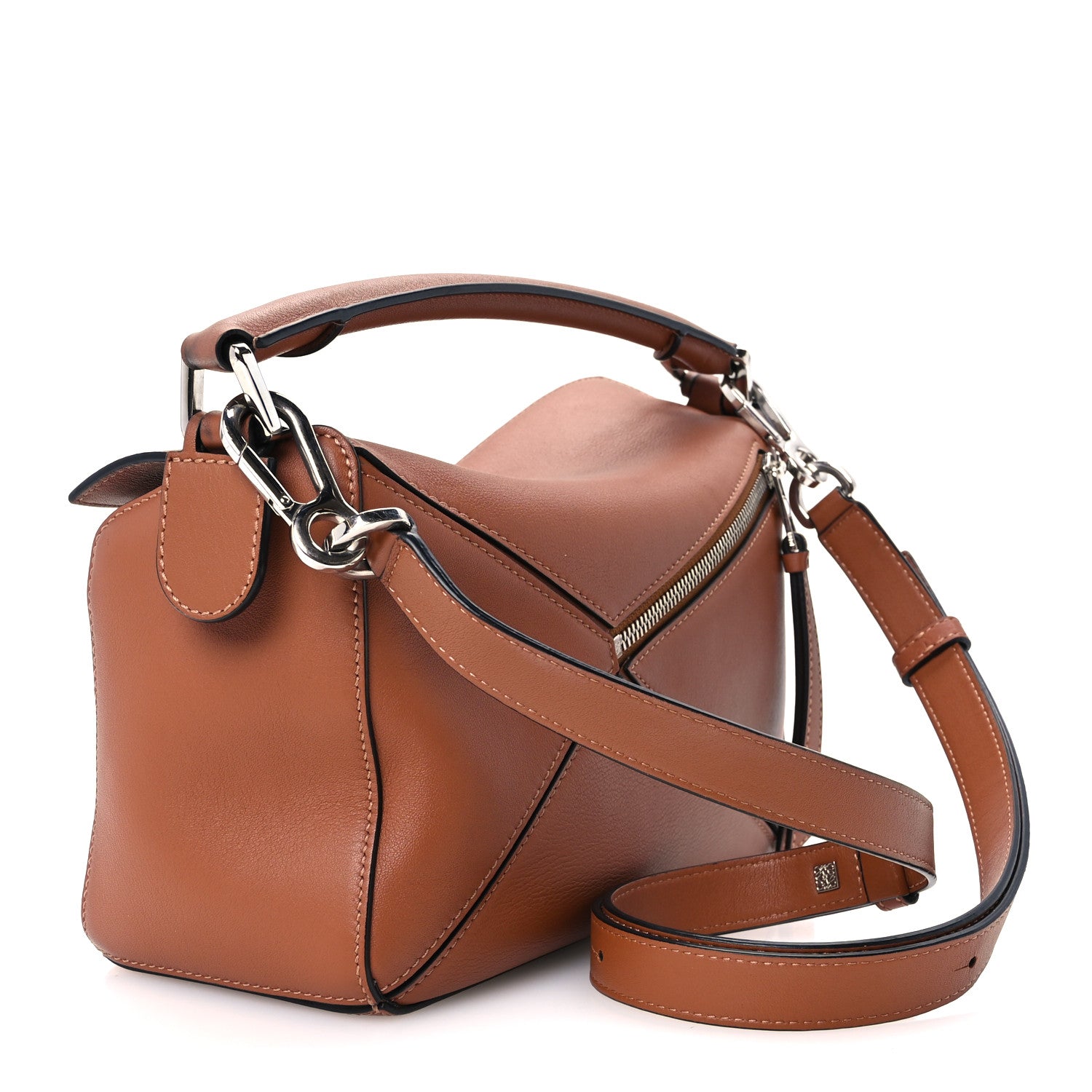 Loewe Calfskin Small Puzzle Bag Tan 2 of 10