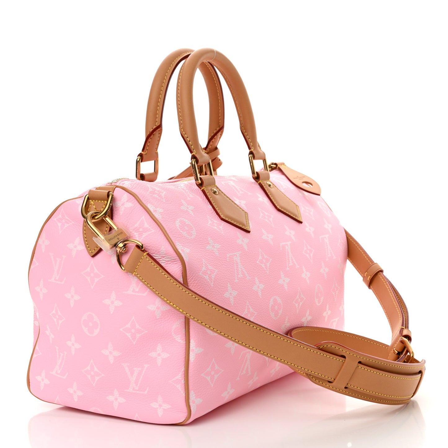 Calfskin Monogram Speedy P9 Bandouliere 30 Candy