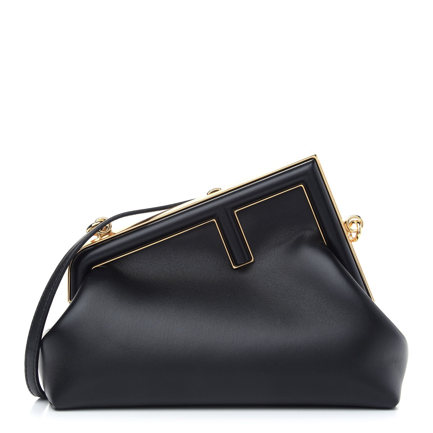 Fendi Shiny Nappa Small Fendi First Black 1 of 10