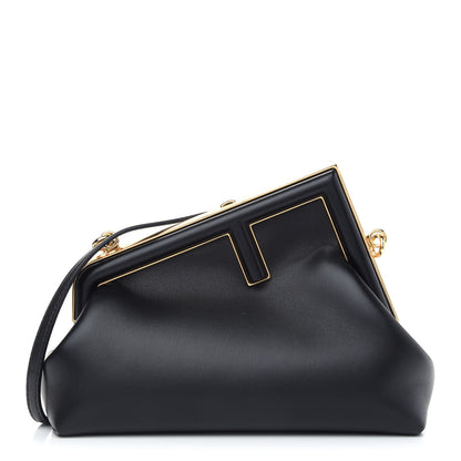 Fendi Shiny Nappa Small Fendi First Black 1 of 10