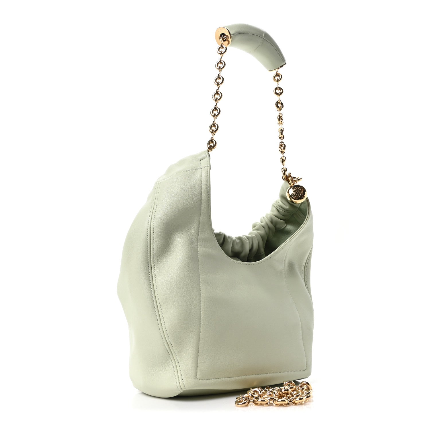 Loewe Mellow Nappa Lambskin Small Squeeze Bag Spring Jade 3 of 9
