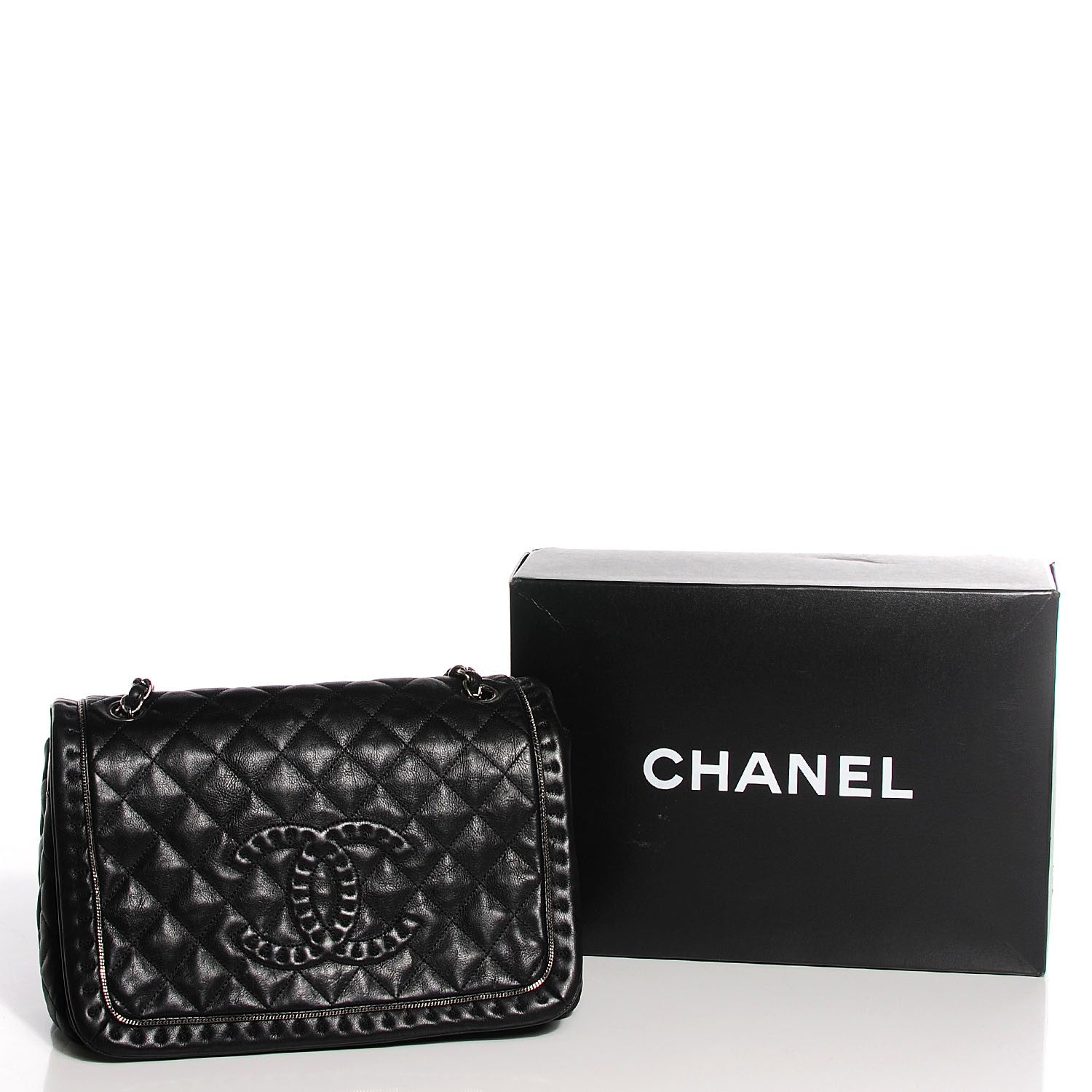 Chanel Calfskin Quilted Large Istanbul Flap Black 8 of 8