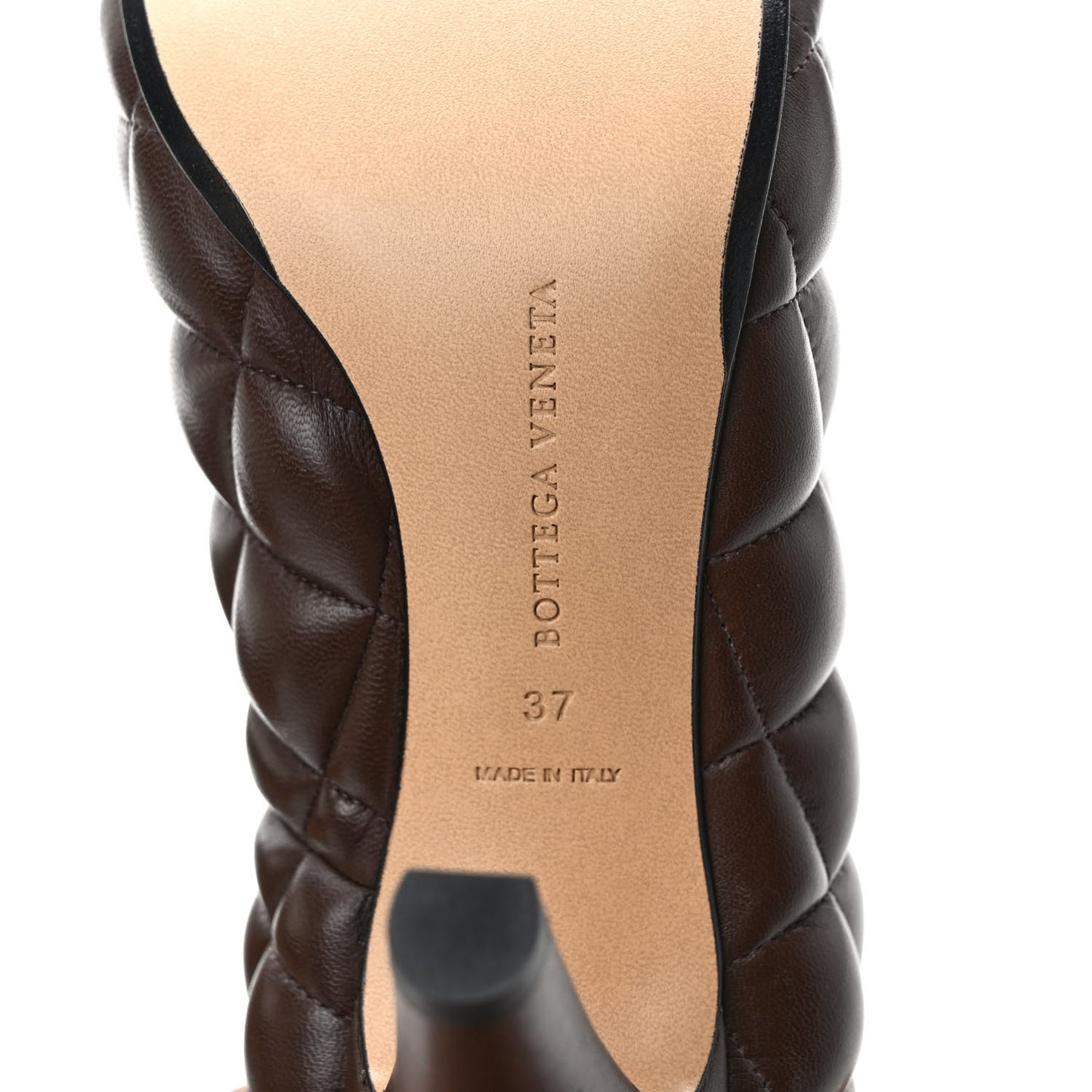 Nappa Matelasse Padded Dream Pumps 37 Chocolate