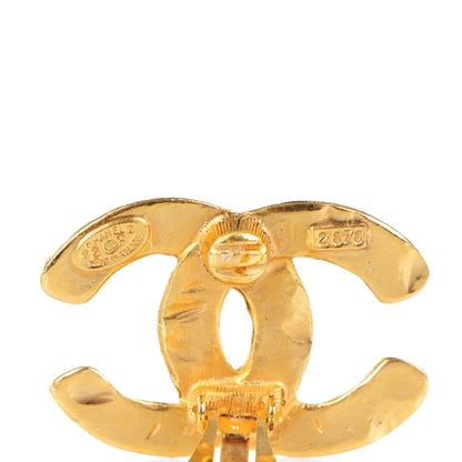 Chanel CC Woven Clip On Earrings Gold 4 of 4