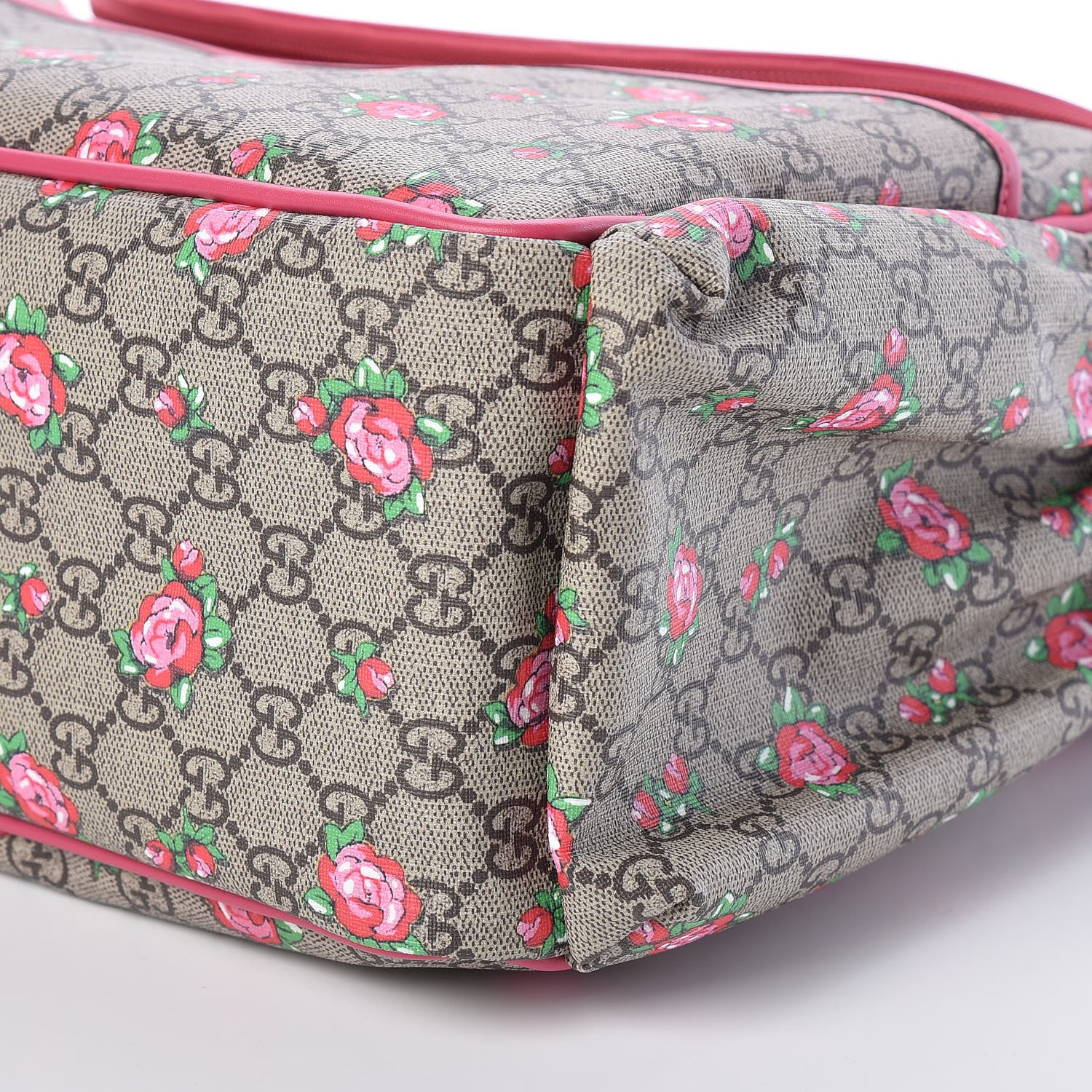 Gucci GG Supreme Monogram Rose Bud Diaper Bag Pink 10 of 10