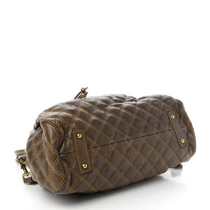 Marc Jacobs Calfskin Quilted Stam Brown 4 of 11