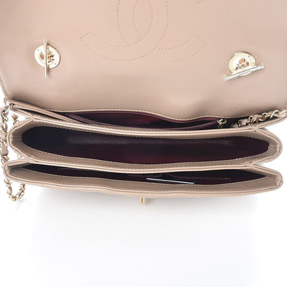 Chanel Lambskin Quilted Medium Trendy CC Flap Dual Handle Bag Beige 6 of 10