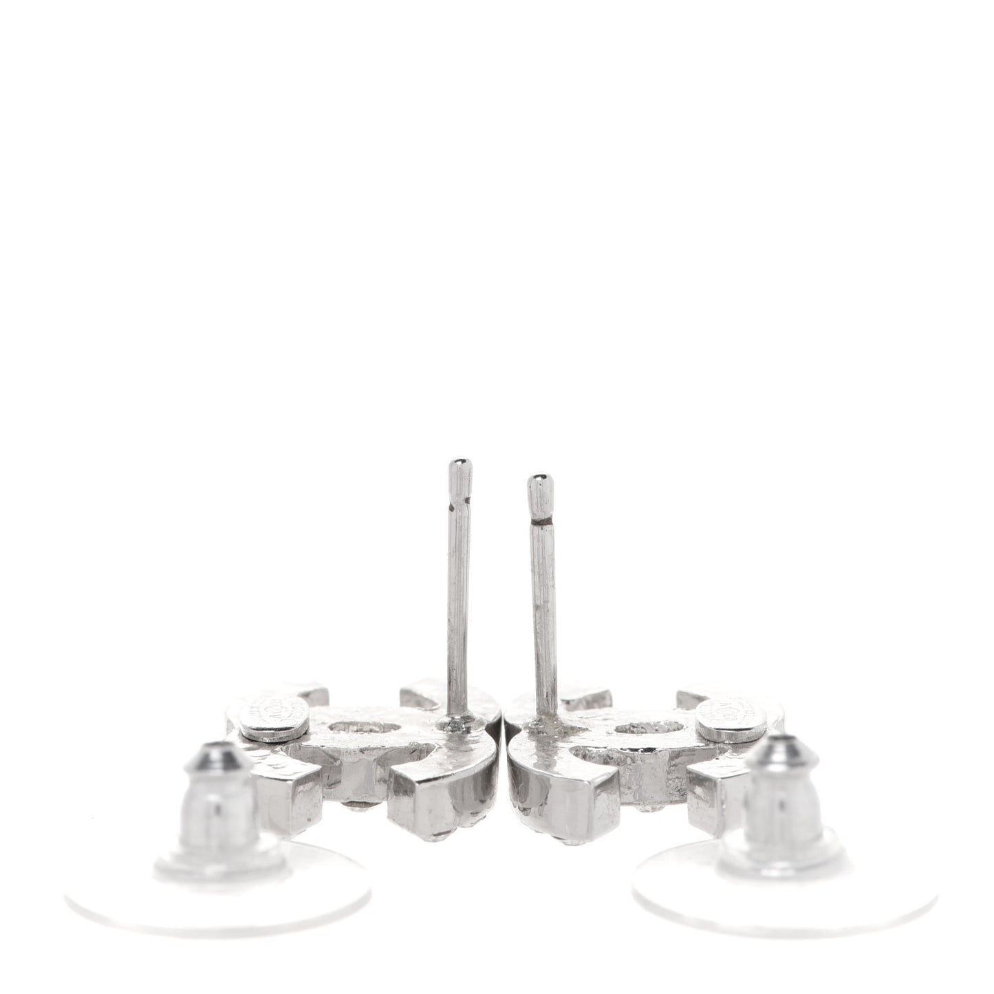 Crystal Mini Timeless CC Earrings Silver