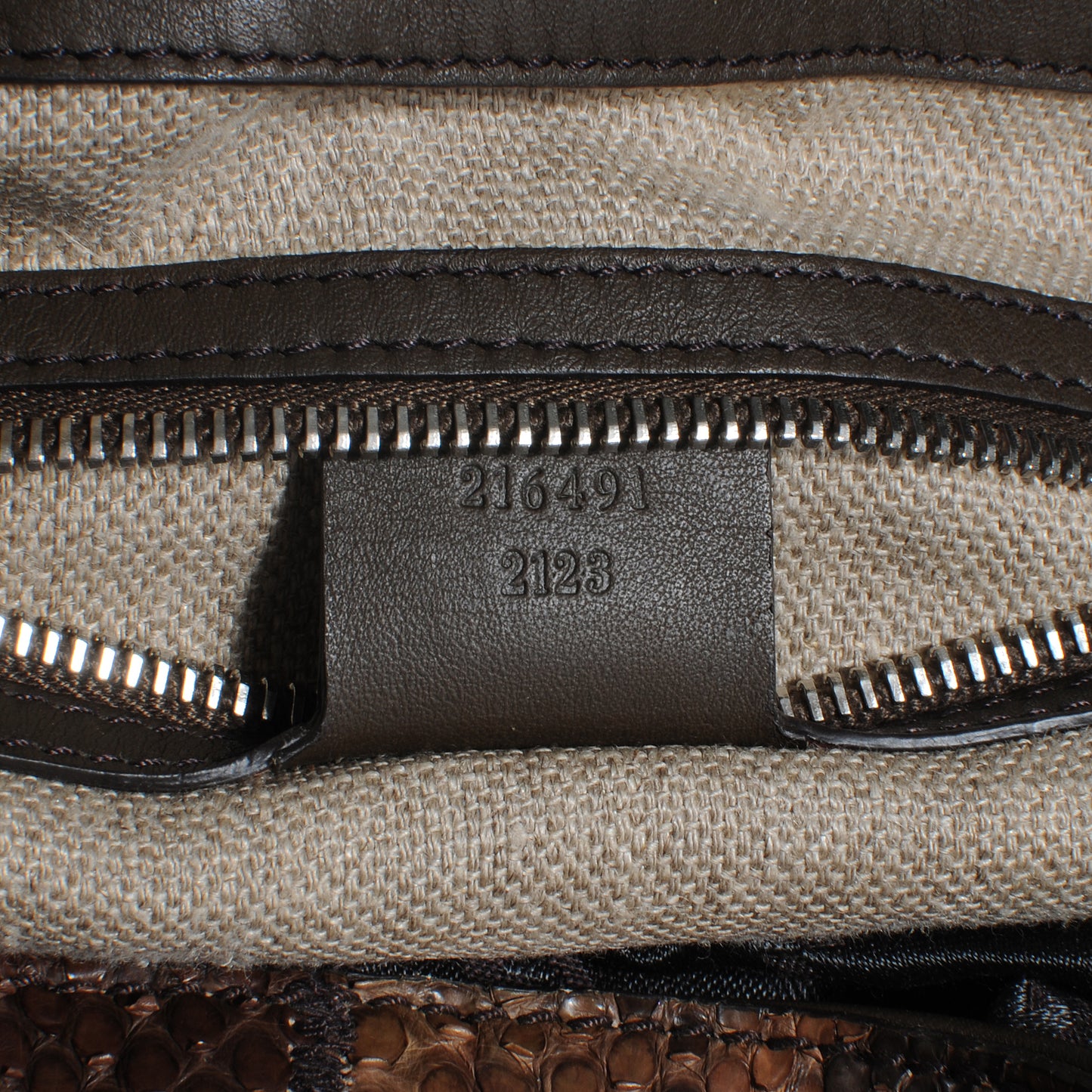 Python Messenger Bag Brown
