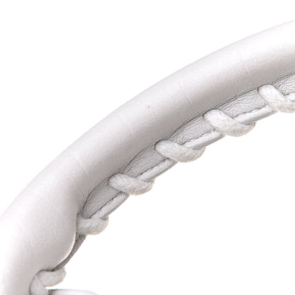 Balenciaga Matte Supple Lambskin Crocodile Embossed Classic Silver Hardware Mini City White 10 of 10