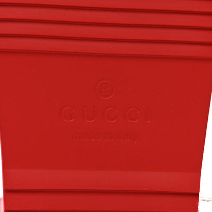 Gucci Rubber Mini Double G Womens Isla Dad Sandals 35 Maple Red 6 of 7