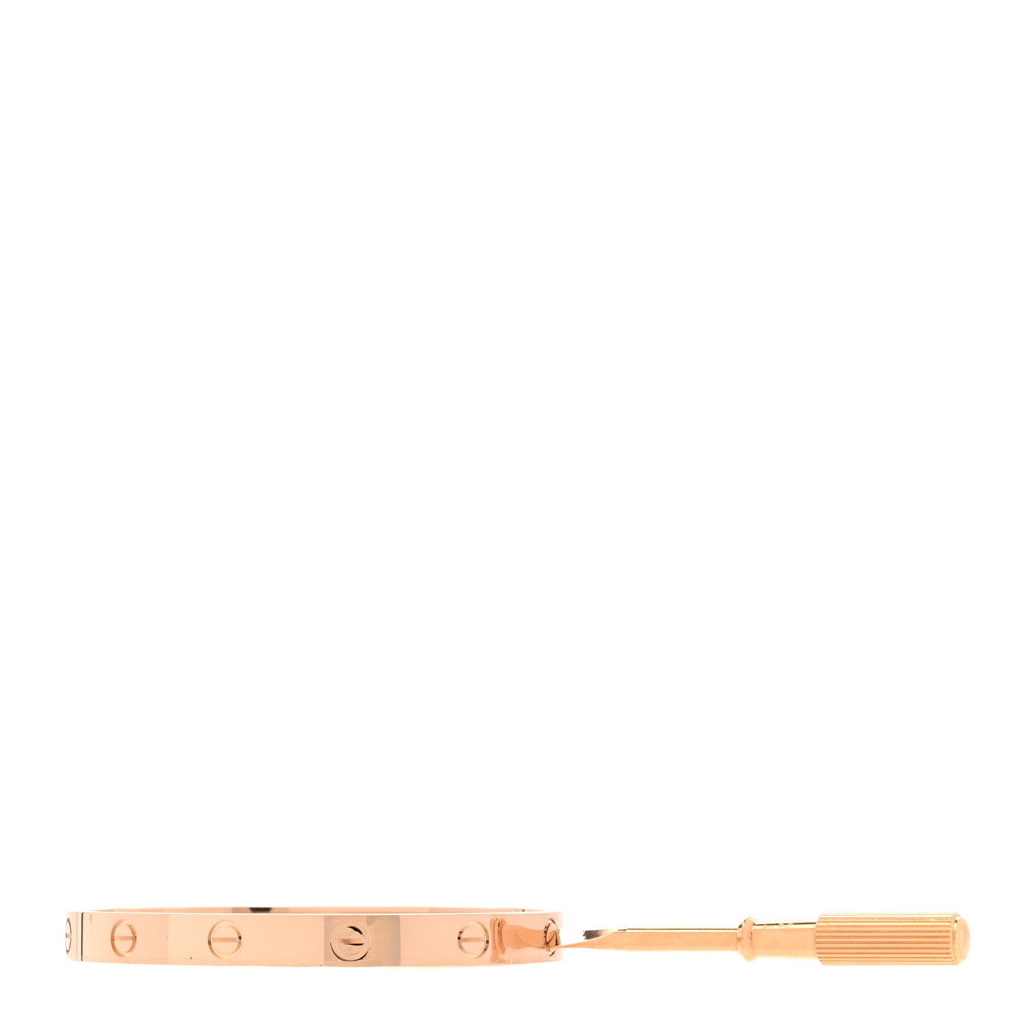 Cartier 18K Pink Gold LOVE Bracelet 17 3 of 9