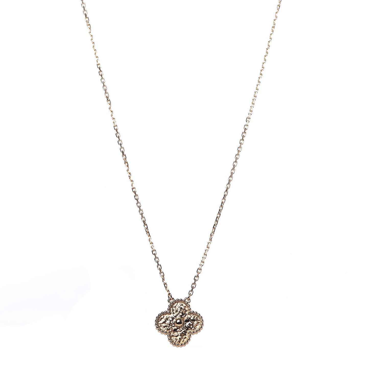 18K Yellow Gold Vintage Alhambra Pendant Necklace
