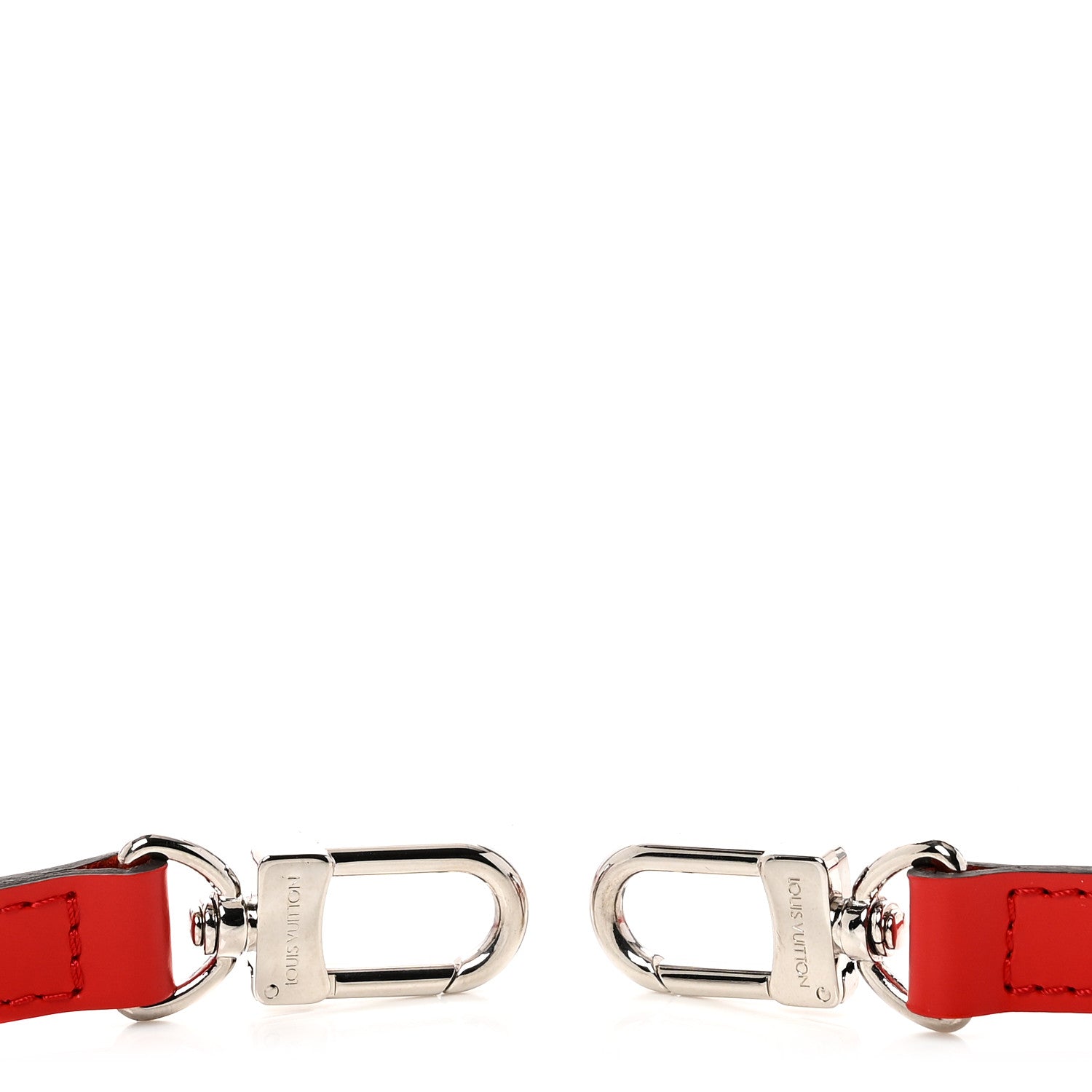 Louis Vuitton Calfskin 16mm Adjustable Shoulder Strap Red 1867170