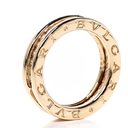 Bulgari 18K Yellow Gold Diamond B.Zero1 One-Band Pave Ring 50 5.25 3 of 4