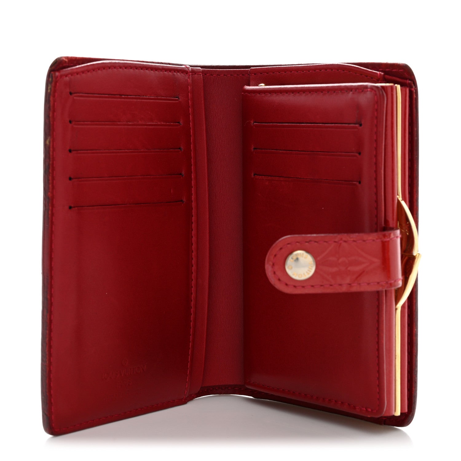 Louis Vuitton Vernis French Purse Wallet Pomme D'Amour 5 of 15
