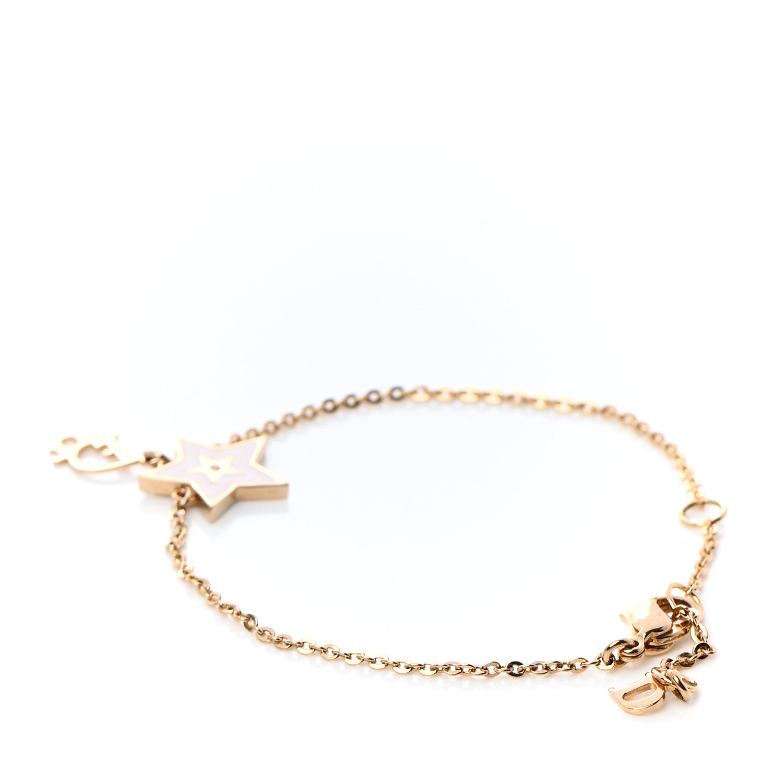 Christian Dior Metal Star Bracelet Purple Gold 3 of 4