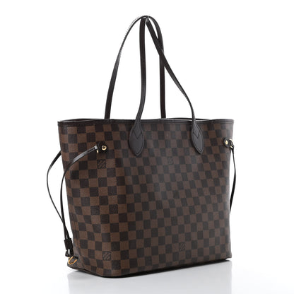 Louis Vuitton Damier Ebene Neo Neverfull MM Rose Ballerine 3 of 13