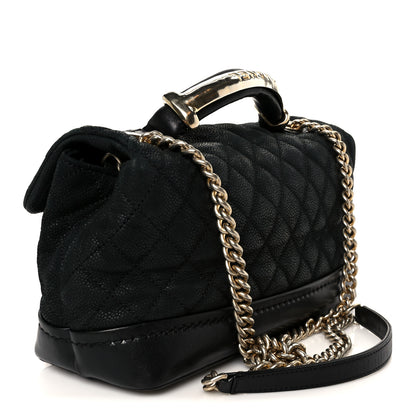Chanel Iridescent Grained Calfskin Medium Globe Trotter Flap Black 3 of 11