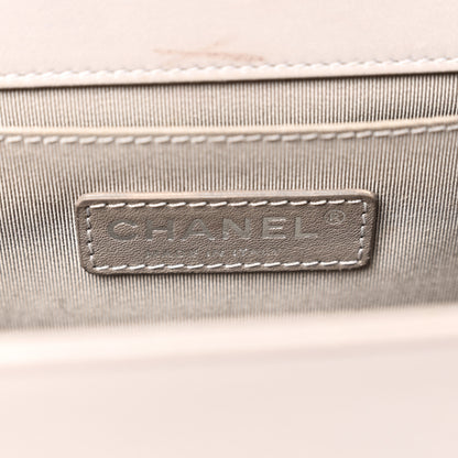 Chanel Lambskin Quilted Medium Boy Flap Grey 6 of 11