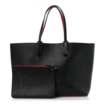 Christian Louboutin Calfskin Empire Spikes East West Cabata Tote Black 3 of 18