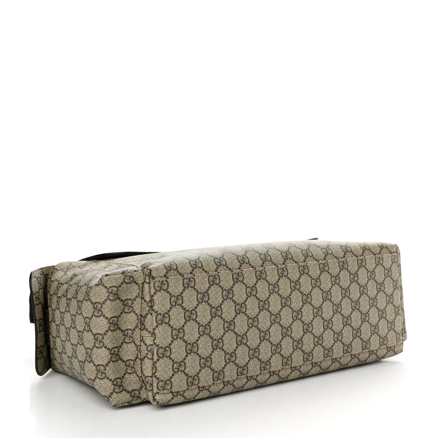 GG Plus Monogram Messenger Diaper Bag Dark Brown