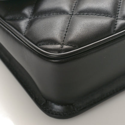Gucci Calfskin Quilted Mini Deco Shoulder Bag Black 7 of 8