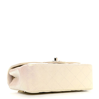 Chanel Iridescent Lambskin Quilted Mini Rectangular Flap Ivory 4 of 12