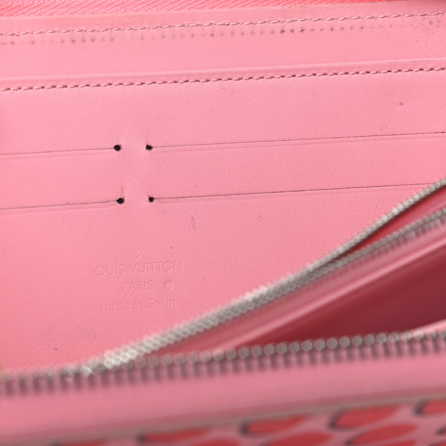 Louis Vuitton Vernis Jungle Dots Zippy Wallet Sugar Pink Poppy 6 of 6