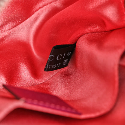 Gucci Velvet Matelasse GG Marmont Belt Bag 85 34 Fuchsia Violet Cyclamen 8 of 13